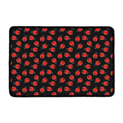 Cute Ladybird Pattern Print Kitchen Mat