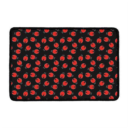 Cute Ladybird Pattern Print Kitchen Mat