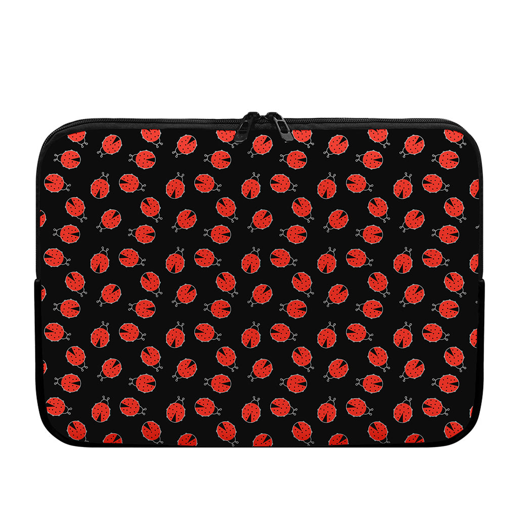 Cute Ladybird Pattern Print Laptop Sleeve