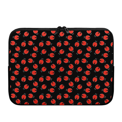 Cute Ladybird Pattern Print Laptop Sleeve