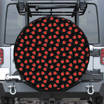 Cute Ladybird Pattern Print Leather Spare Tire Cover