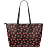 Cute Ladybird Pattern Print Leather Tote Bag