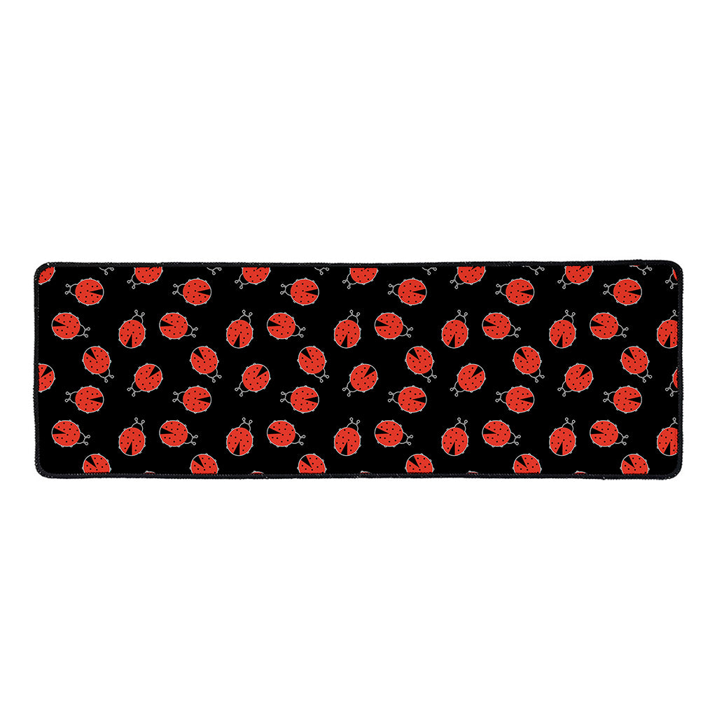 Cute Ladybird Pattern Print Long Kitchen Mat