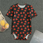 Cute Ladybird Pattern Print Men's Bodysuit