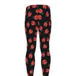 Cute Ladybird Pattern Print Men's leggings