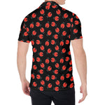 Cute Ladybird Pattern Print Men's Shirt