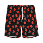Cute Ladybird Pattern Print Men's Sports Shorts