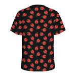 Cute Ladybird Pattern Print Men's Sports T-Shirt