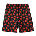 Cute Ladybird Pattern Print Men's Swim Trunks