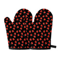 Cute Ladybird Pattern Print Oven Mitts