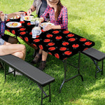 Cute Ladybird Pattern Print Picnic Table Cover