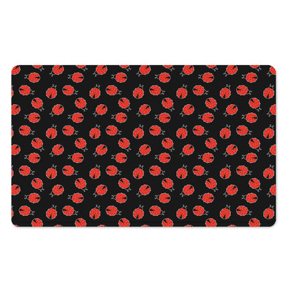 Cute Ladybird Pattern Print Polyester Doormat