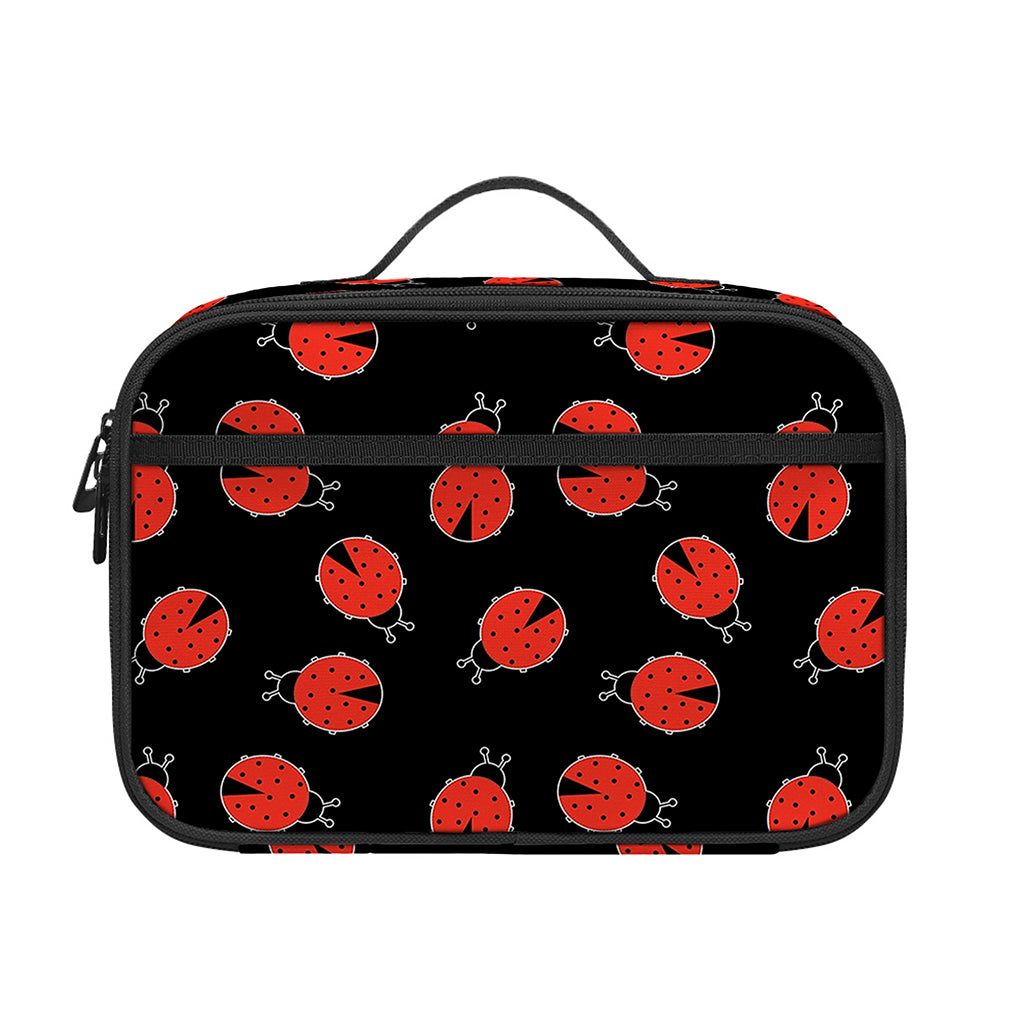 Cute Ladybird Pattern Print Portable Lunch Bag