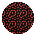 Cute Ladybird Pattern Print Round Blanket