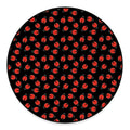 Cute Ladybird Pattern Print Round Floor Mat