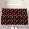 Cute Ladybird Pattern Print Rubber Doormat