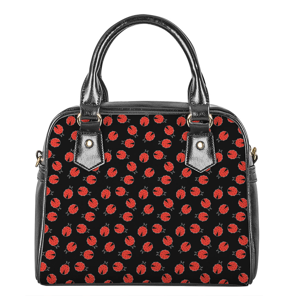 Cute Ladybird Pattern Print Shoulder Handbag