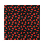 Cute Ladybird Pattern Print Silk Bandana