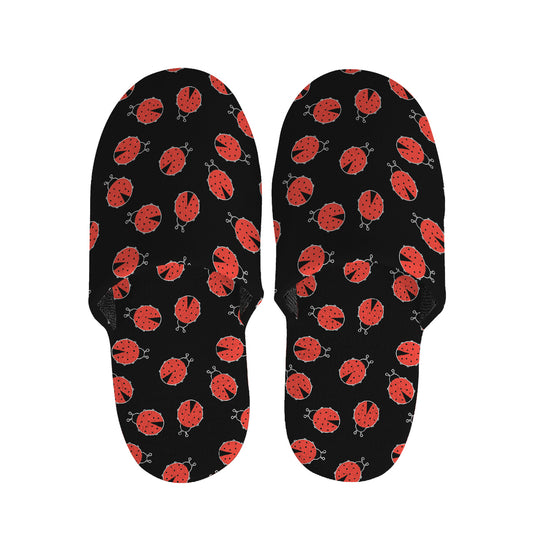 Cute Ladybird Pattern Print Slippers