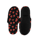 Cute Ladybird Pattern Print Slippers
