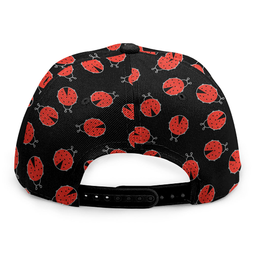 Cute Ladybird Pattern Print Snapback Cap