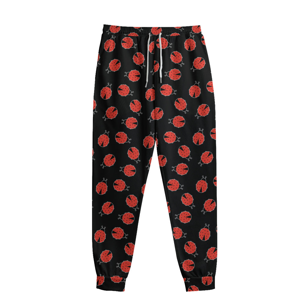 Cute Ladybird Pattern Print Sweatpants