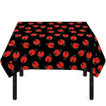 Cute Ladybird Pattern Print Tablecloth