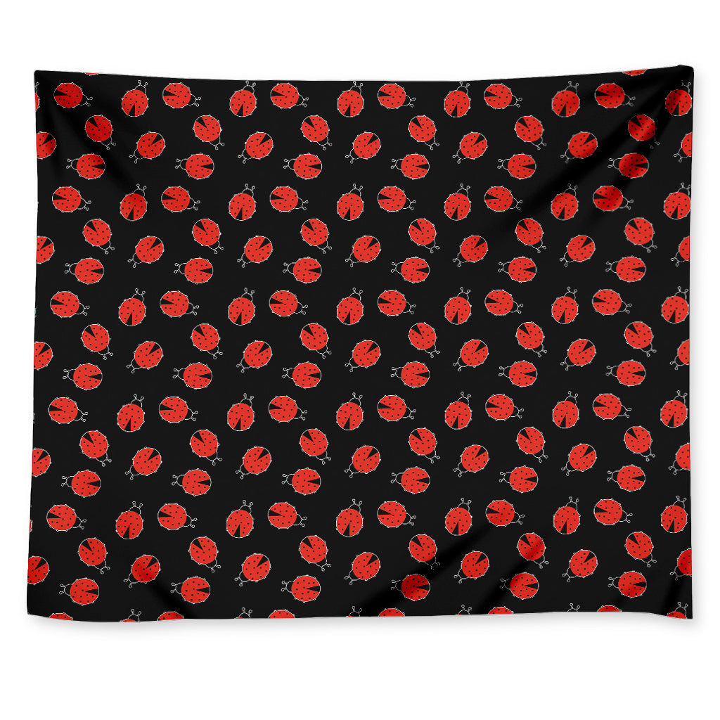 Cute Ladybird Pattern Print Tapestry