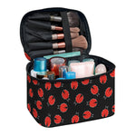 Cute Ladybird Pattern Print Travel Makeup Bag