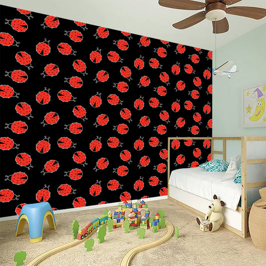 Cute Ladybird Pattern Print Wall Sticker
