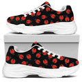 Cute Ladybird Pattern Print White Chunky Shoes