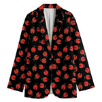 Cute Ladybird Pattern Print Women's Blazer