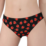 Cute Ladybird Pattern Print Women's Panties