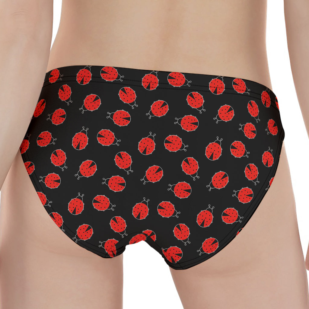 Cute Ladybird Pattern Print Women's Panties