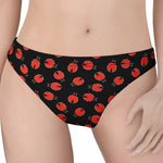 Cute Ladybird Pattern Print Women's Thong