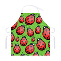 Cute Ladybug Pattern Print Adjustable Apron