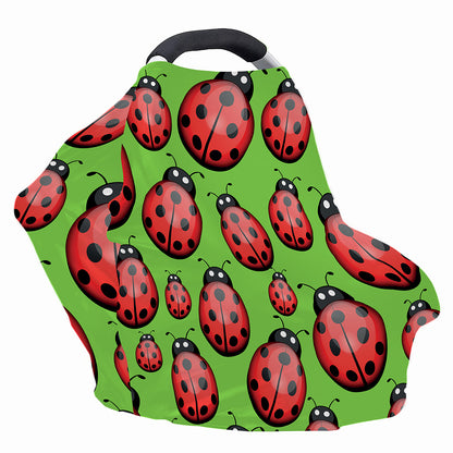 Cute Ladybug Pattern Print Baby Seat Cover