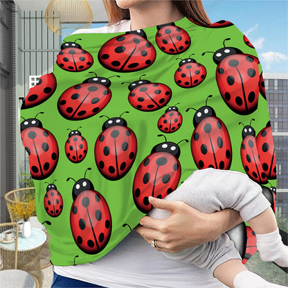 Cute Ladybug Pattern Print Baby Seat Cover