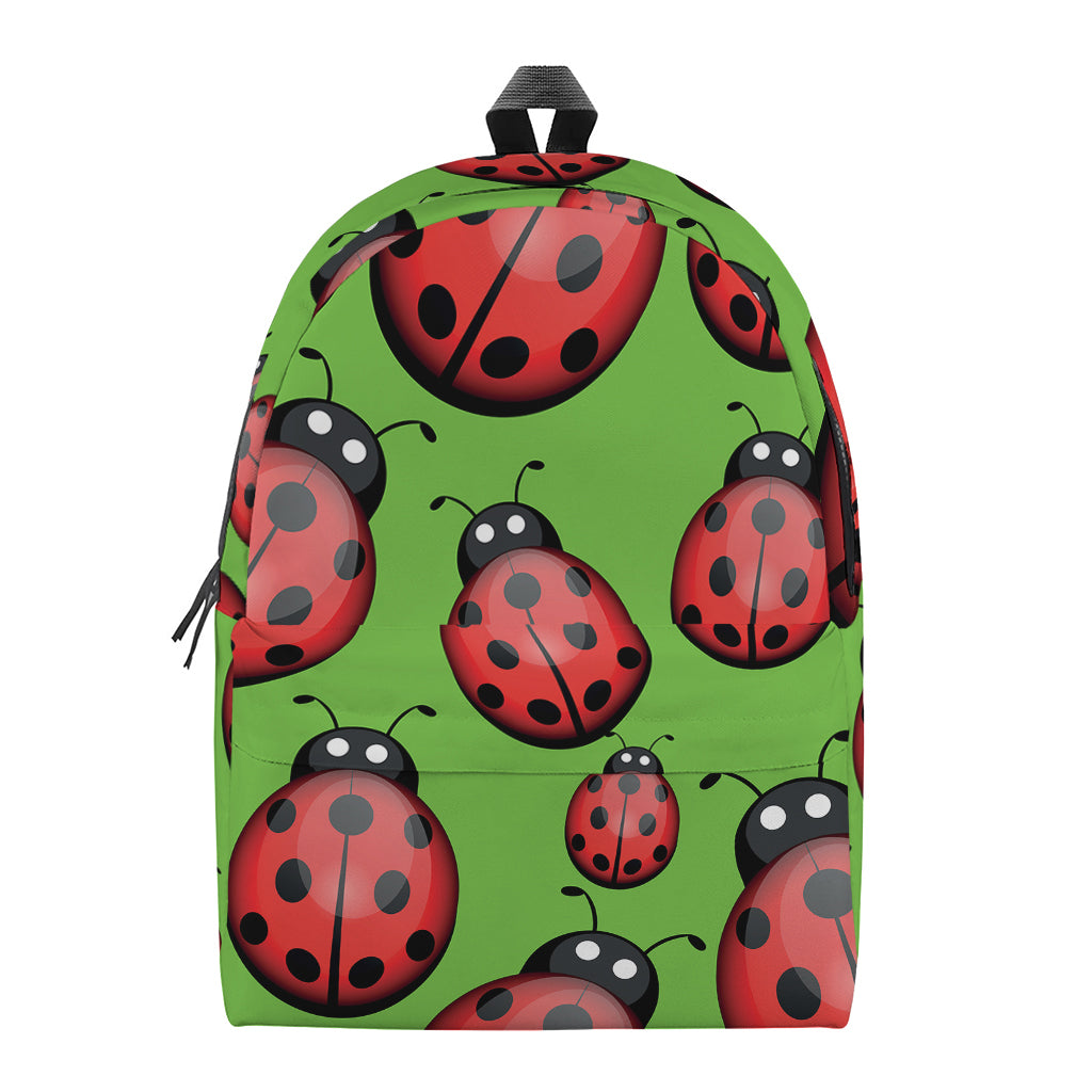 Cute Ladybug Pattern Print Backpack