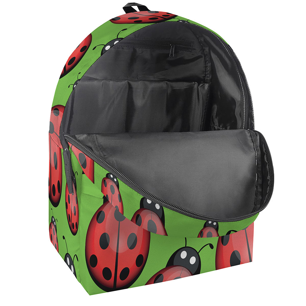 Cute Ladybug Pattern Print Backpack