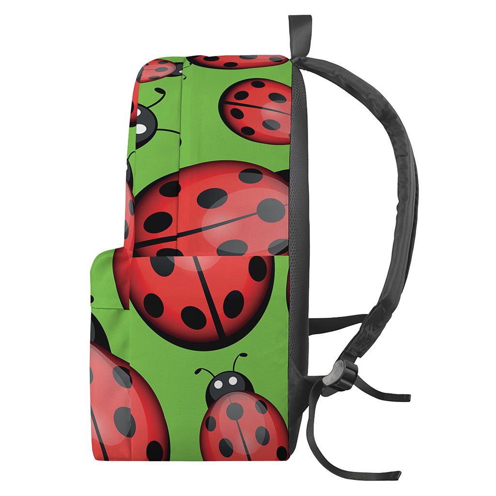 Cute Ladybug Pattern Print Backpack