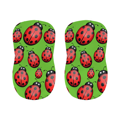 Cute Ladybug Pattern Print Bar Stool Covers