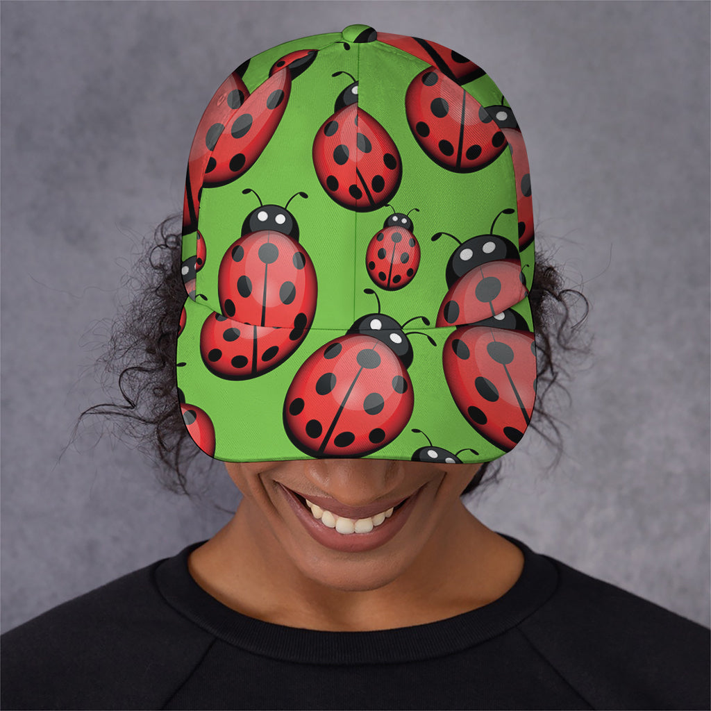Cute Ladybug Pattern Print Baseball Cap