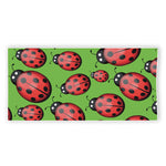 Cute Ladybug Pattern Print Beach Towel