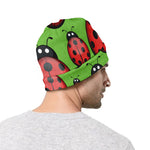 Cute Ladybug Pattern Print Beanie
