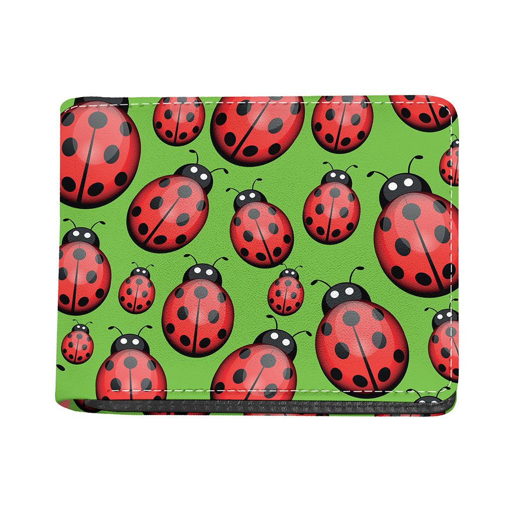 Cute Ladybug Pattern Print Bifold Wallet