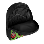 Cute Ladybug Pattern Print Casual Backpack