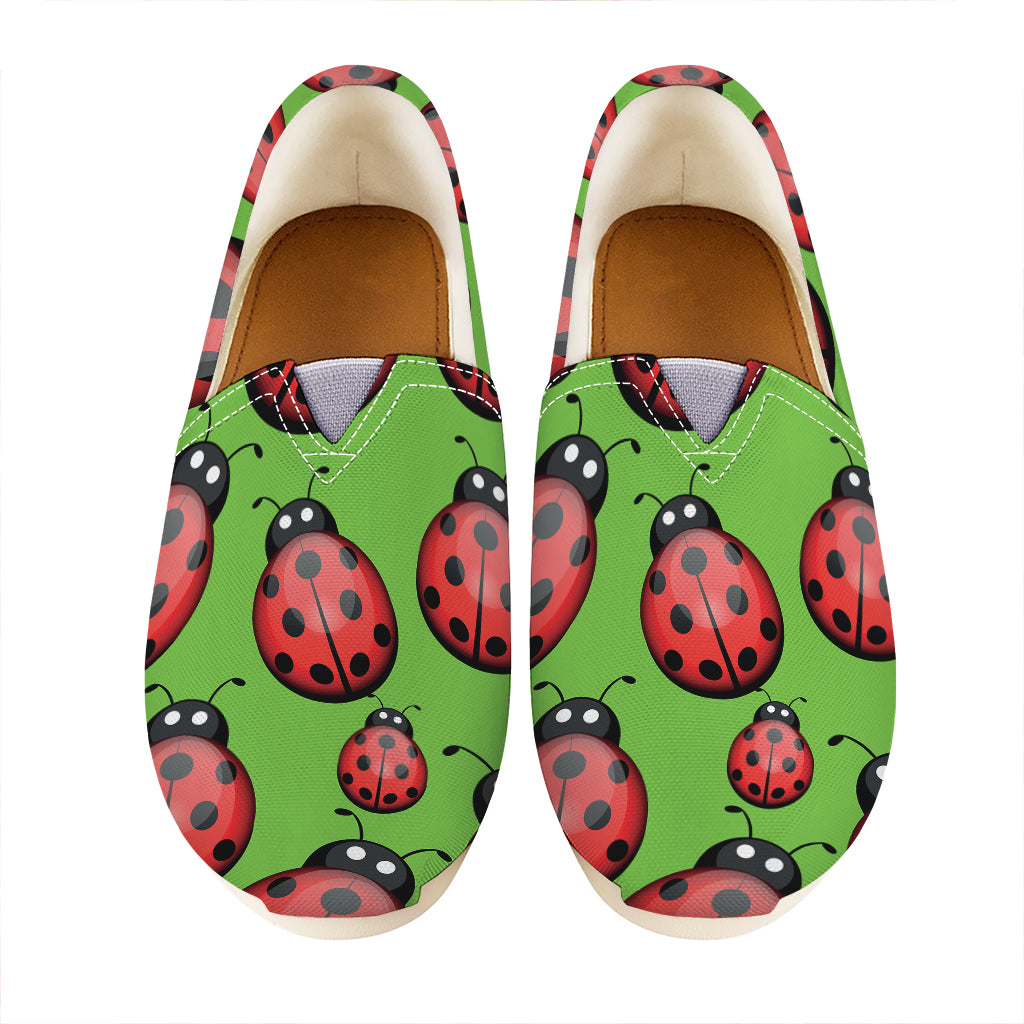 Cute Ladybug Pattern Print Casual Shoes