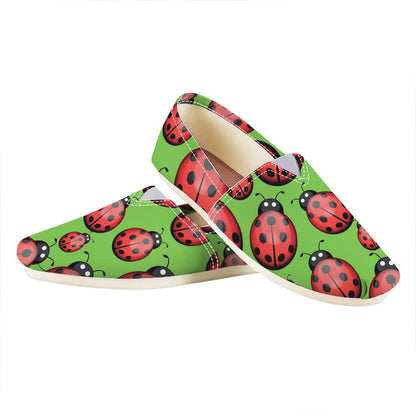 Cute Ladybug Pattern Print Casual Shoes