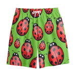 Cute Ladybug Pattern Print Cotton Shorts